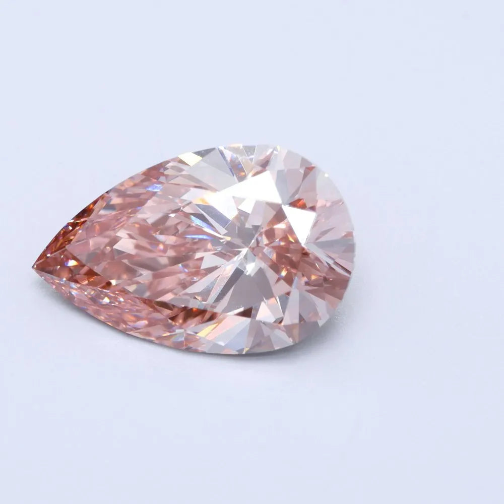 2.55ct Pear Lab Grown Diamond (Colour Fancy Vivid Purplish Pink, Clarity VS1, Uncertified)