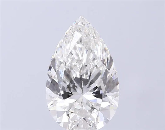 4.05ct Pear Lab Grown Diamond (Colour F, Clarity VVS2, IGI Certified)