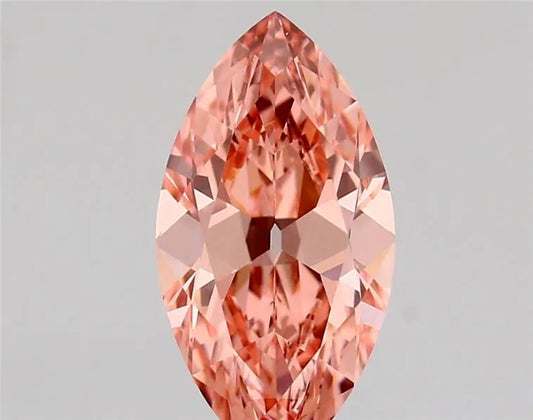 1.51ct Marquise Lab Grown Diamond (Colour Fancy Vivid Pink, Clarity VVS2, IGI Certified)