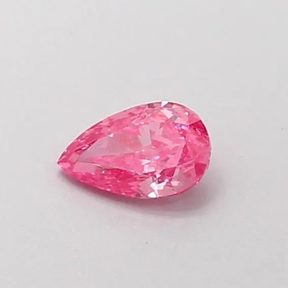 0.19ct Pear Lab Grown Diamond (Colour Fancy Vivid Pink, Clarity VS2, IGI Certified)