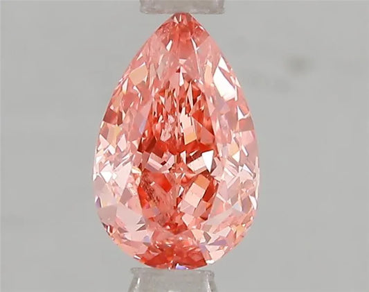 1.02ct Pear Lab Grown Diamond (Colour Fancy Vivid Pink, Clarity VS1, IGI Certified)