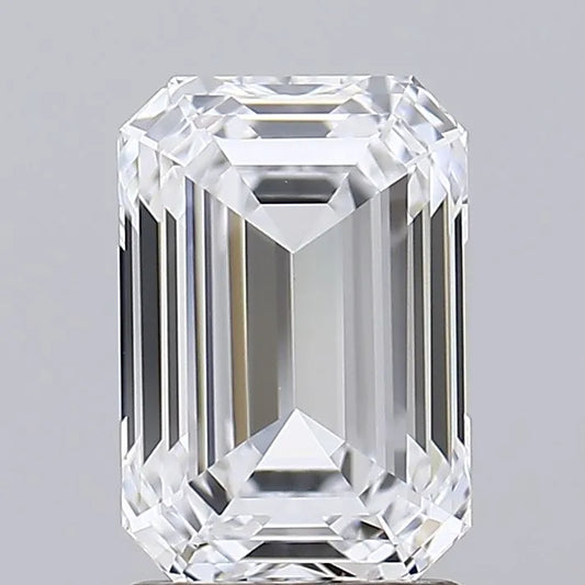 2.23ct Emerald Lab Grown Diamond (Colour D, Clarity IF, IGI Certified)
