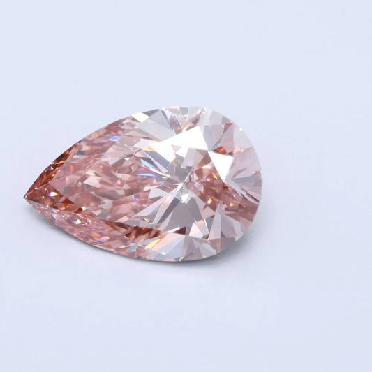 2.55ct Pear Lab Grown Diamond (Colour Fancy Vivid Purplish Pink, Clarity VS1, Uncertified)